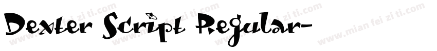 Dexter Script Regular字体转换